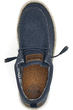 Mocassini Blu con Rafia e Lacci Elastici MAX DILLAN WALLY BIG CVS