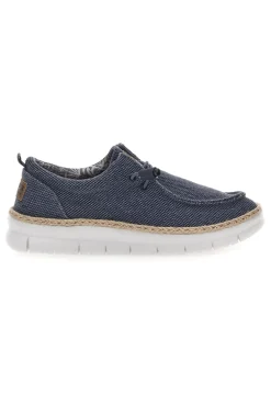 Mocassini Blu con Rafia e Lacci Elastici MAX DILLAN WALLY BIG CVS