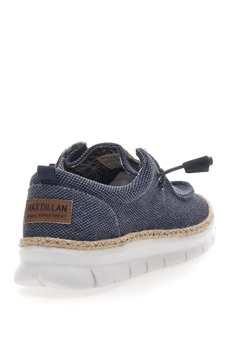 Mocassini Blu con Rafia e Lacci Elastici MAX DILLAN WALLY BIG CVS