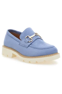 Mocassini Blu con Suola a Contrasto Bianca LE HAVRE PARIS BL602915