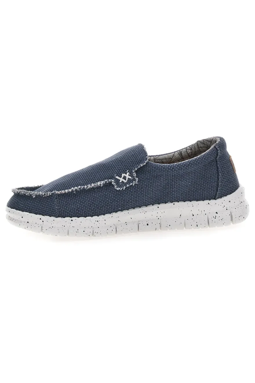 Mocassini Blu con Suola Bianca MAX DILLAN MXM419907