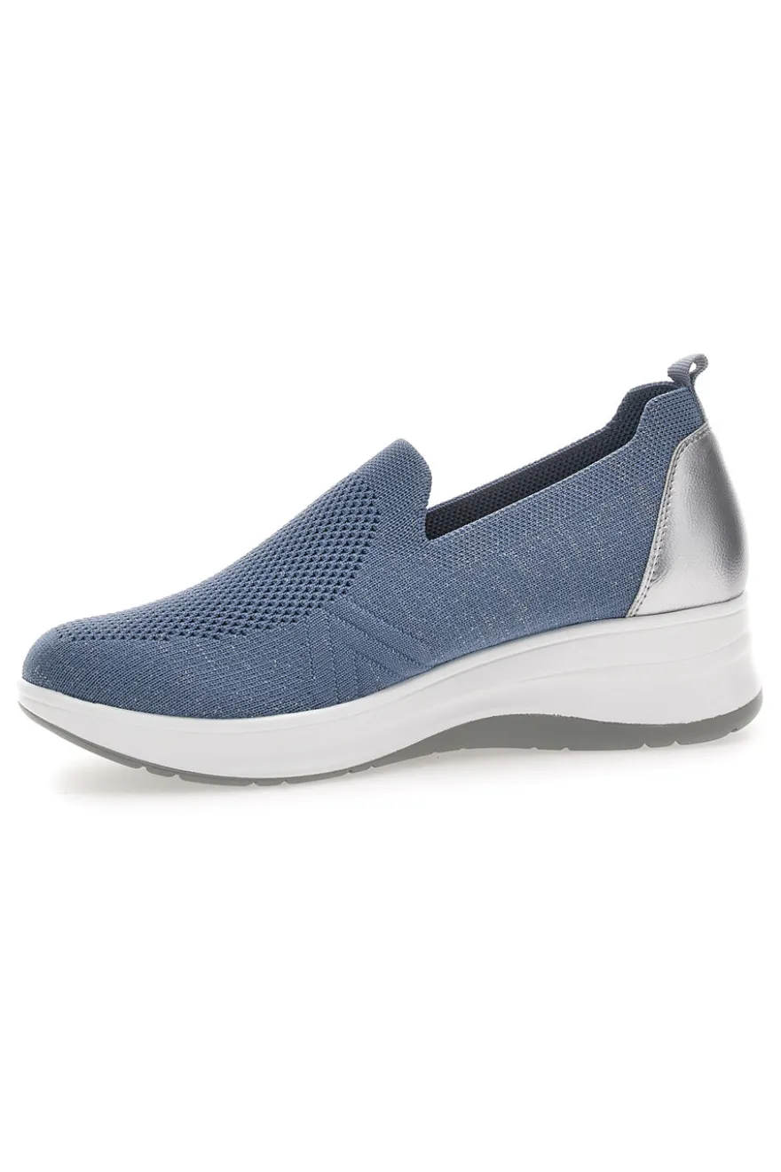 Mocassini Blu con Tomaia in Mesh e Platform INBLU 41 IC