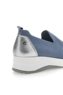 Mocassini Blu con Tomaia in Mesh e Platform INBLU 41 IC