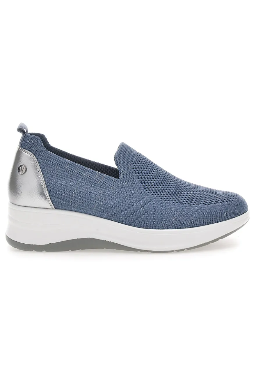 Mocassini Blu con Tomaia in Mesh e Platform INBLU 41 IC