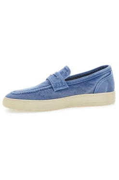 Mocassini Blu con tomaia in tela WRANGLER 20251034