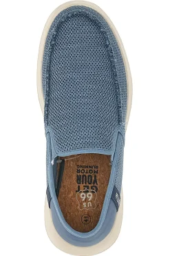 Mocassini Blu con Tomaia in Mesh ROUTE 66 RO51802