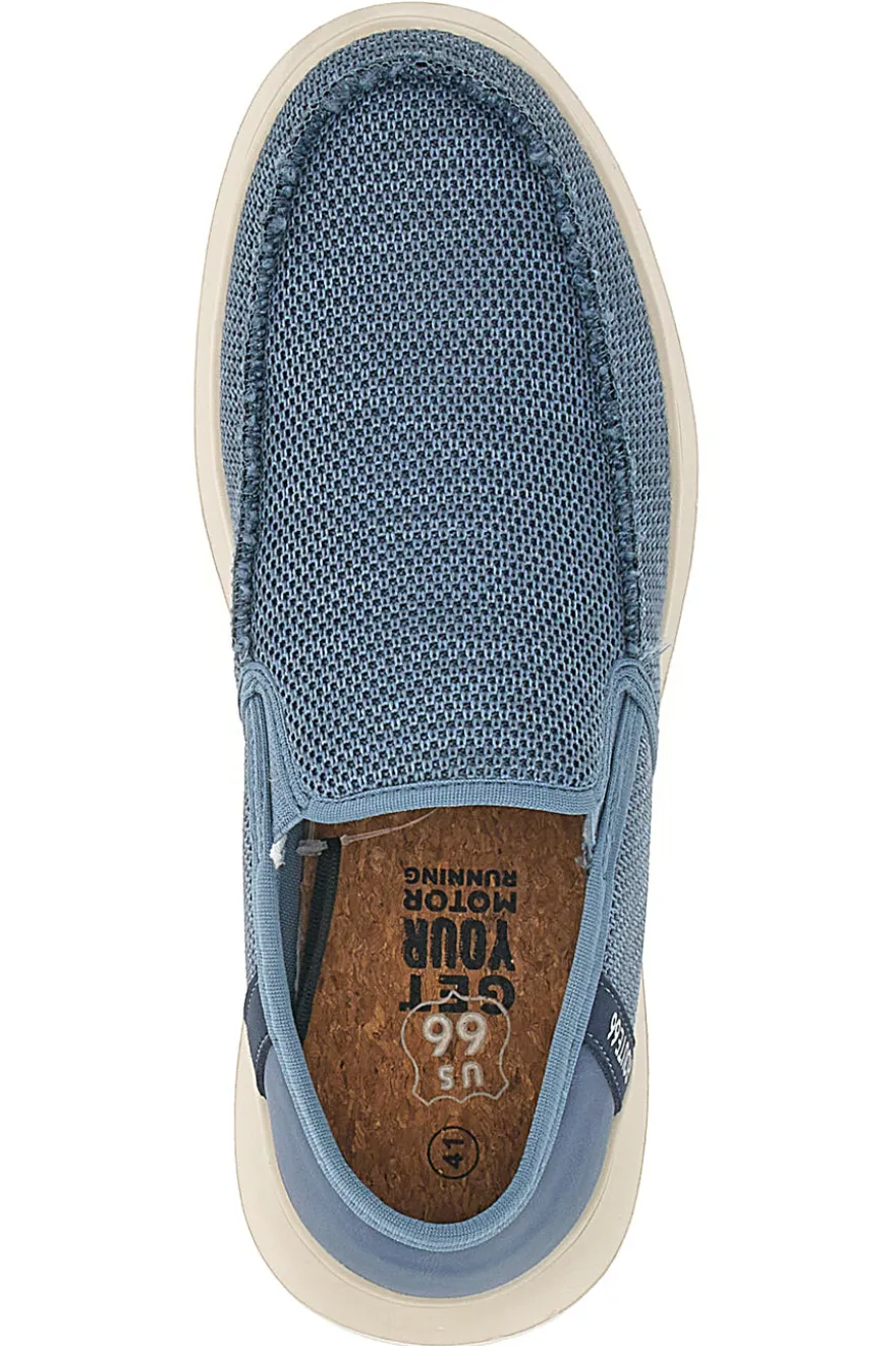 Mocassini Blu con Tomaia in Mesh ROUTE 66 RO51802