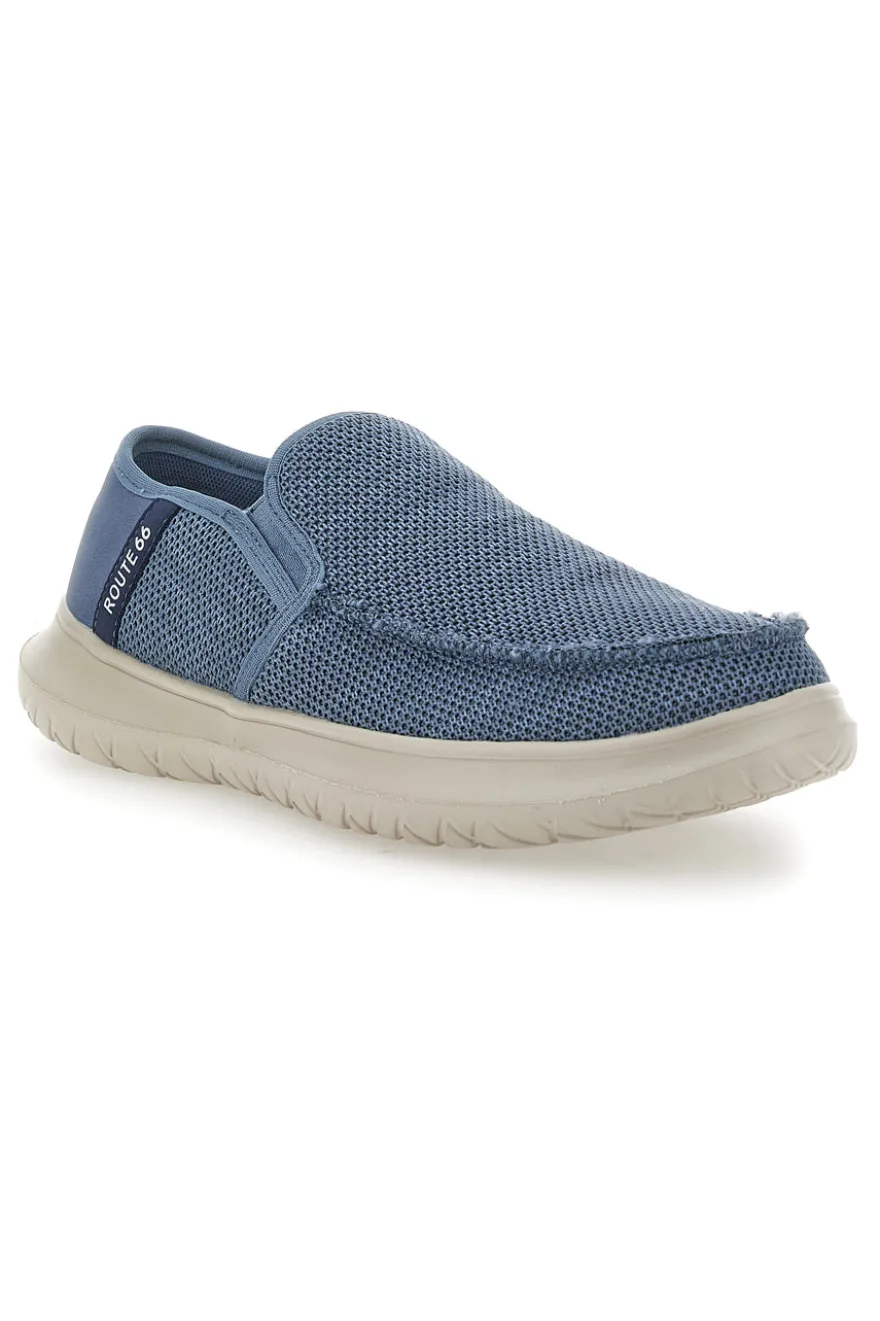 Mocassini Blu con Tomaia in Mesh ROUTE 66 RO51802