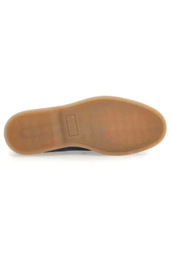Mocassini Blu con Tomaia in Suede Vera Pelle PTR 2070