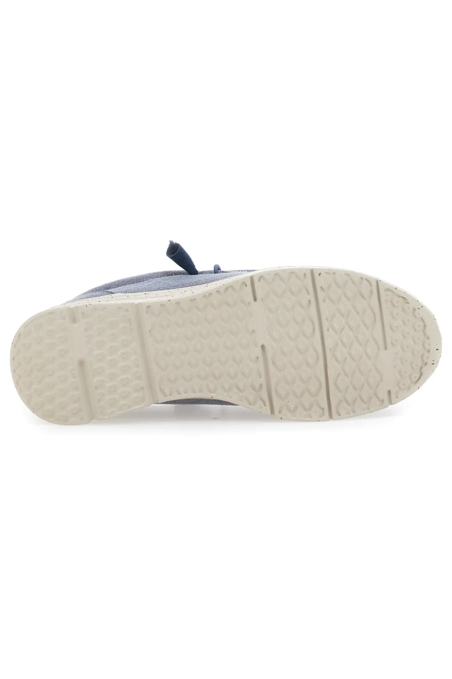 Mocassini Blu In Tessuto Sevenoaks 1147
