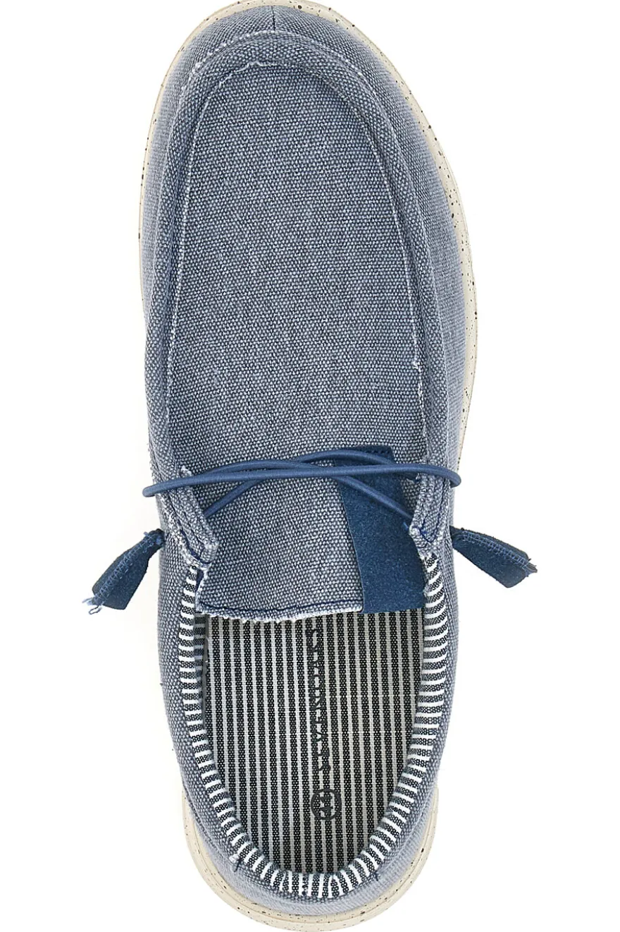 Mocassini Blu In Tessuto Sevenoaks 1147