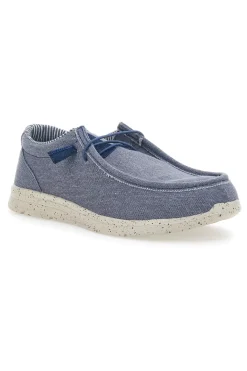 Mocassini Blu In Tessuto Sevenoaks 1147