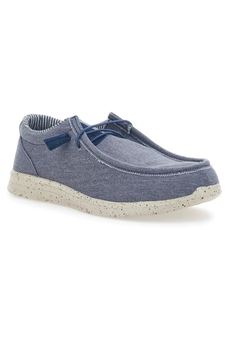 Mocassini Blu In Tessuto Sevenoaks 1147