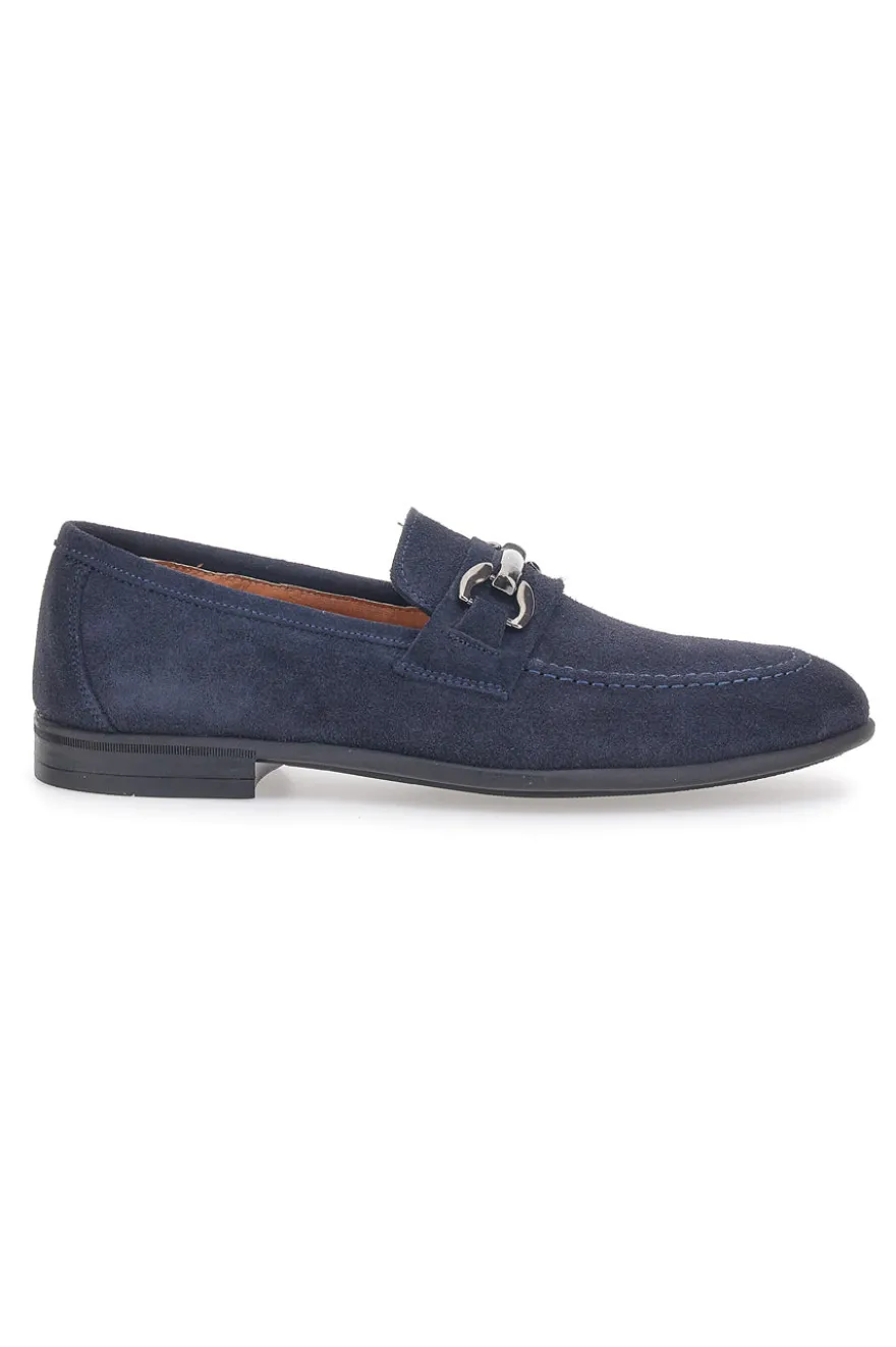 Mocassini Blu In Vera Pelle Max Dillan 11