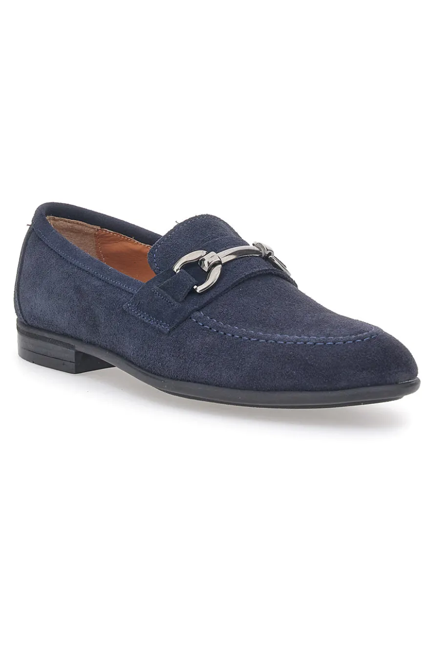 Mocassini Blu In Vera Pelle Max Dillan 11