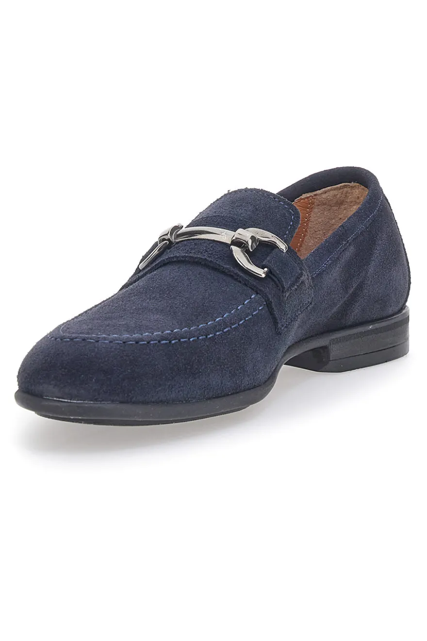 Mocassini Blu In Vera Pelle Max Dillan 11
