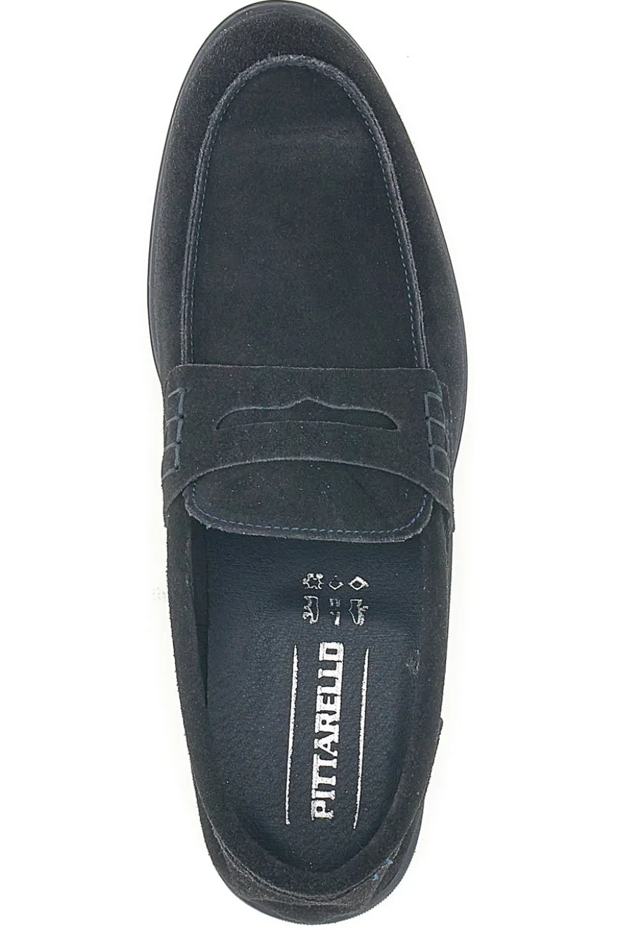 Mocassini blu in vera pelle Pittarello 2025