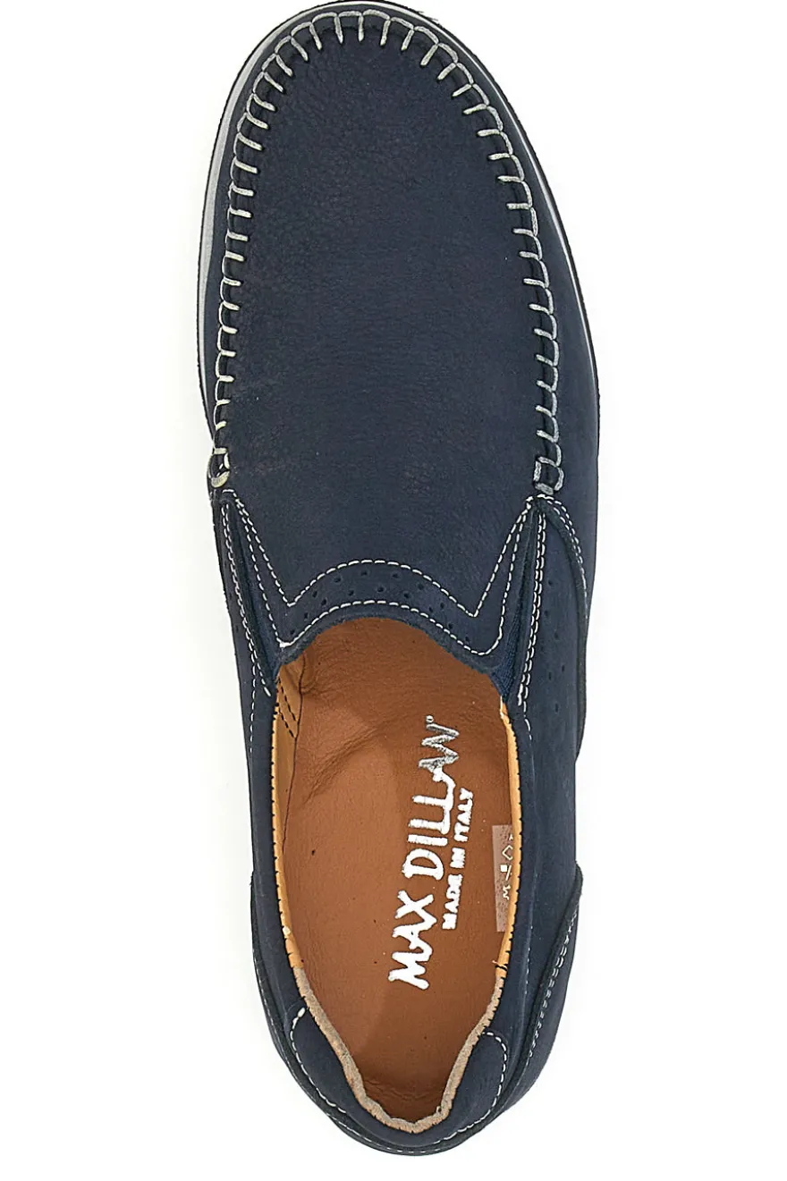 Mocassini Blu In Vera Pelle Mady in Italy Max Dillan 320