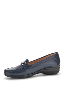 Mocassini blu in vera pelle Pittarello Focus 8135