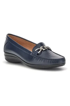 Mocassini blu in vera pelle Pittarello Focus 8135