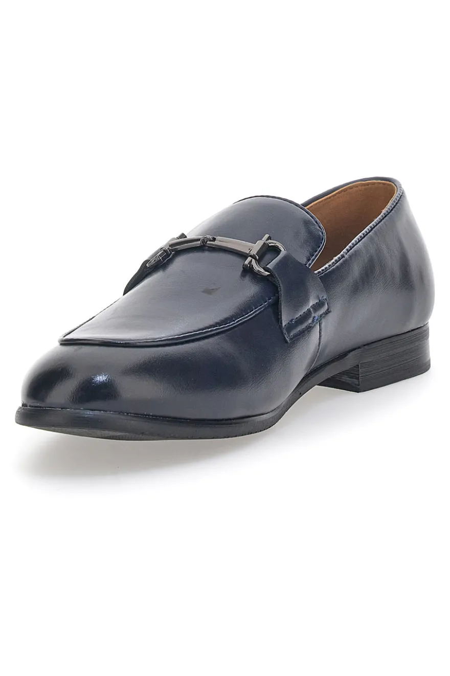 Mocassini Blu Lucidi Solo Soprani 41819