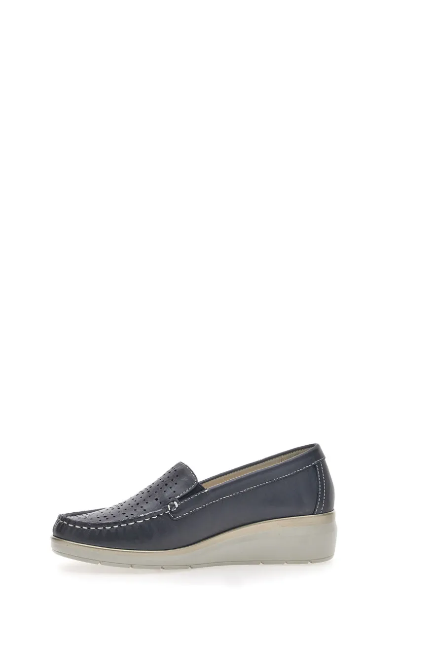 Mocassini Blu Mio Tempo 21178