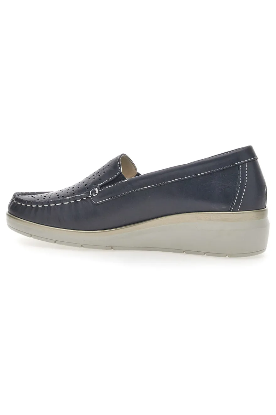 Mocassini Blu Mio Tempo 21178