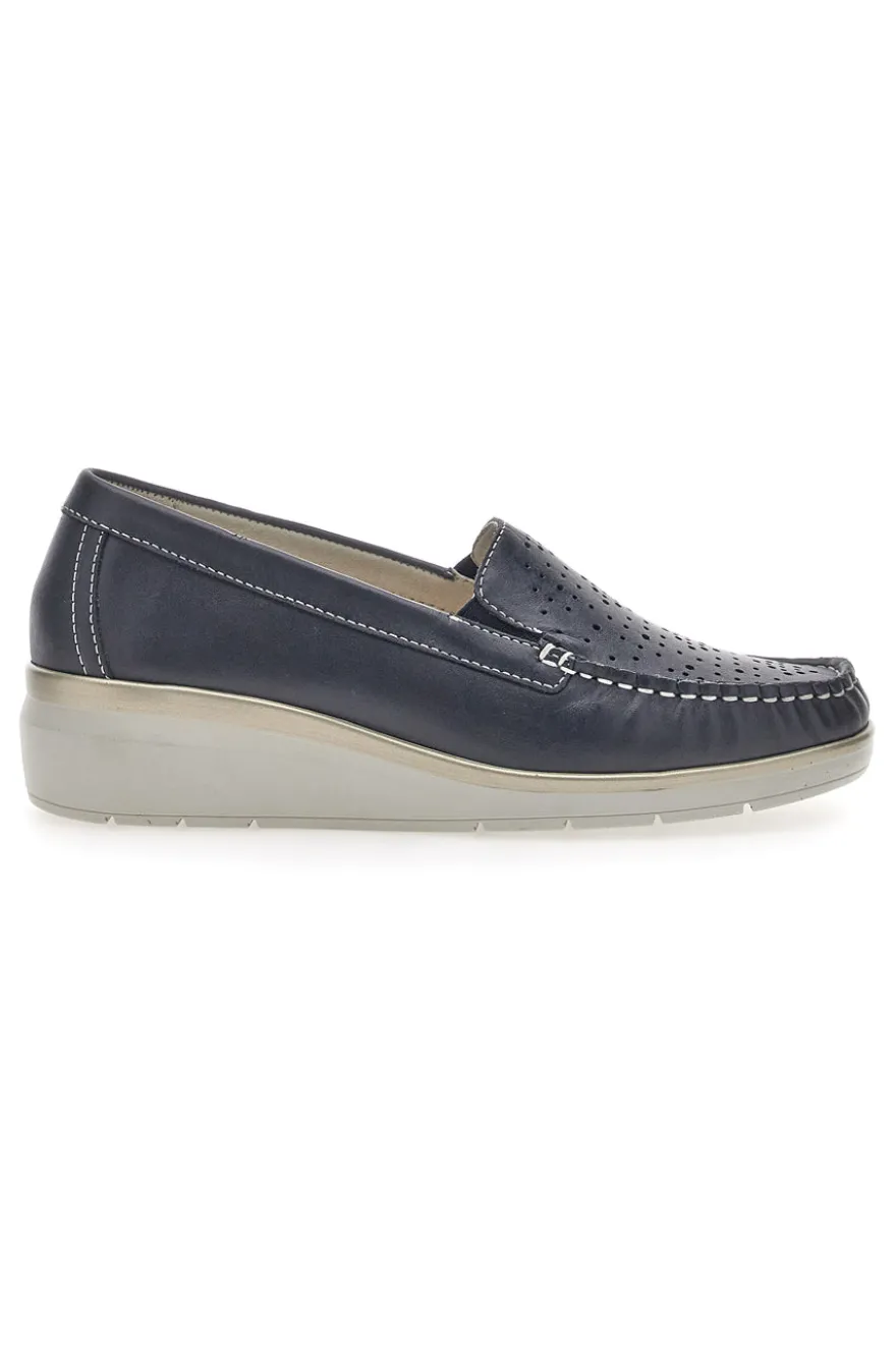 Mocassini Blu Mio Tempo 21178