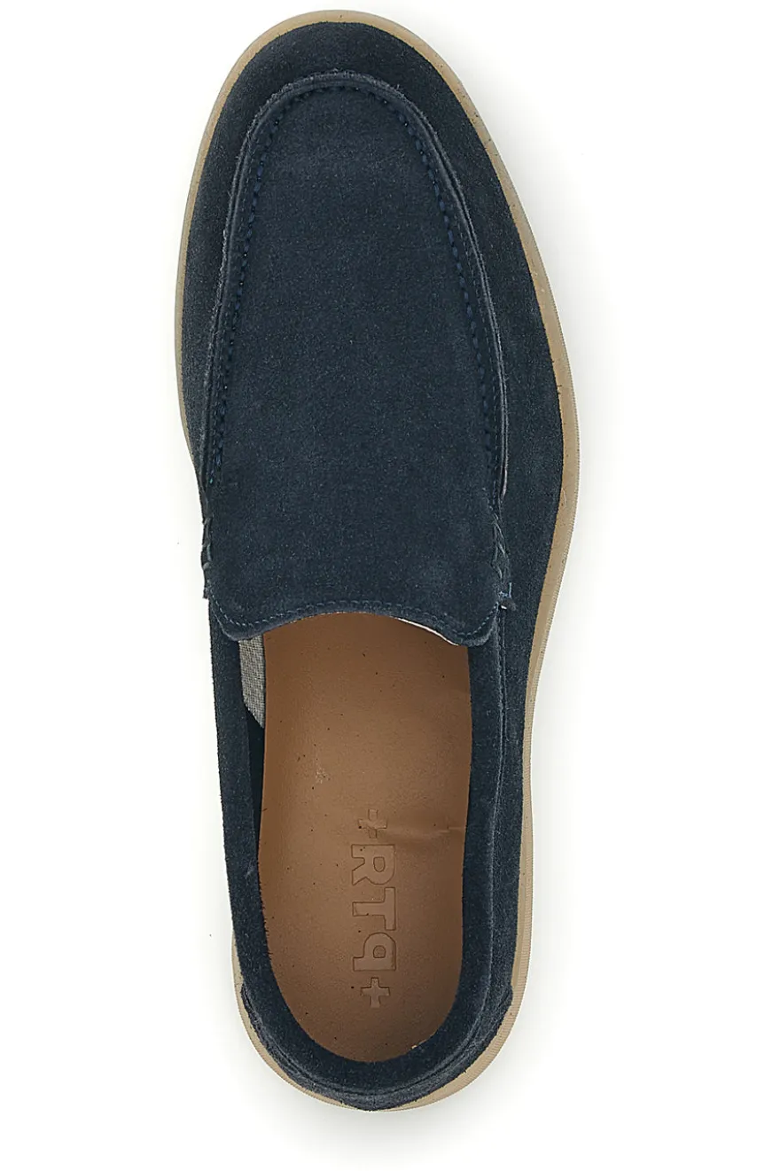 Mocassini blu notte in vera pelle Ptr 800
