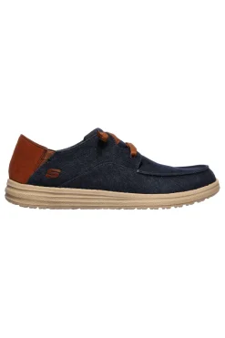 Mocassini blu Relaxed Fit con Memory Foam Skechers Melson Planon
