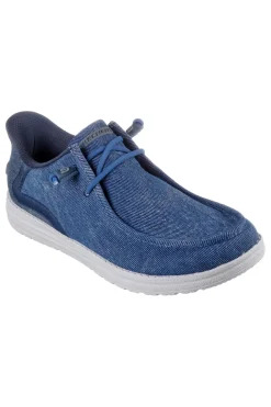 Mocassini blu Slip-ins con Memory Foam Skechers Melson Coronado