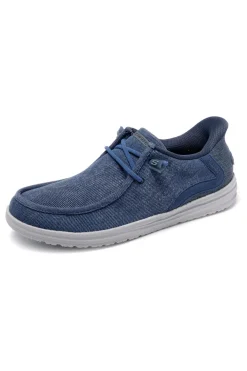 Mocassini blu Slip-ins con Memory Foam Skechers Melson Coronado