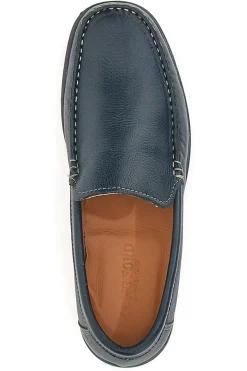 Mocassini Blu Vera Pelle Longford 101