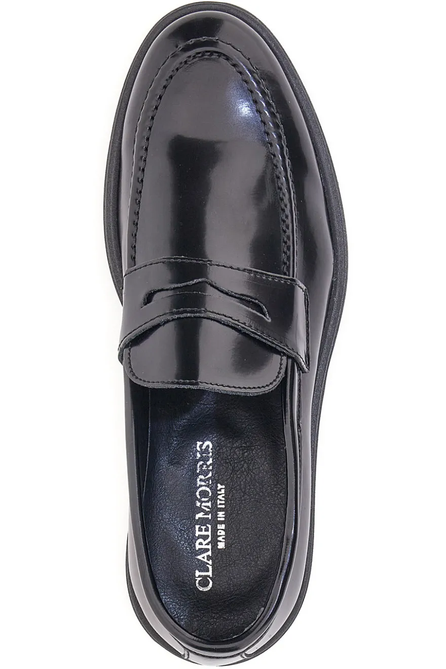 Mocassini Claremorris 204 Nere Vera Pelle