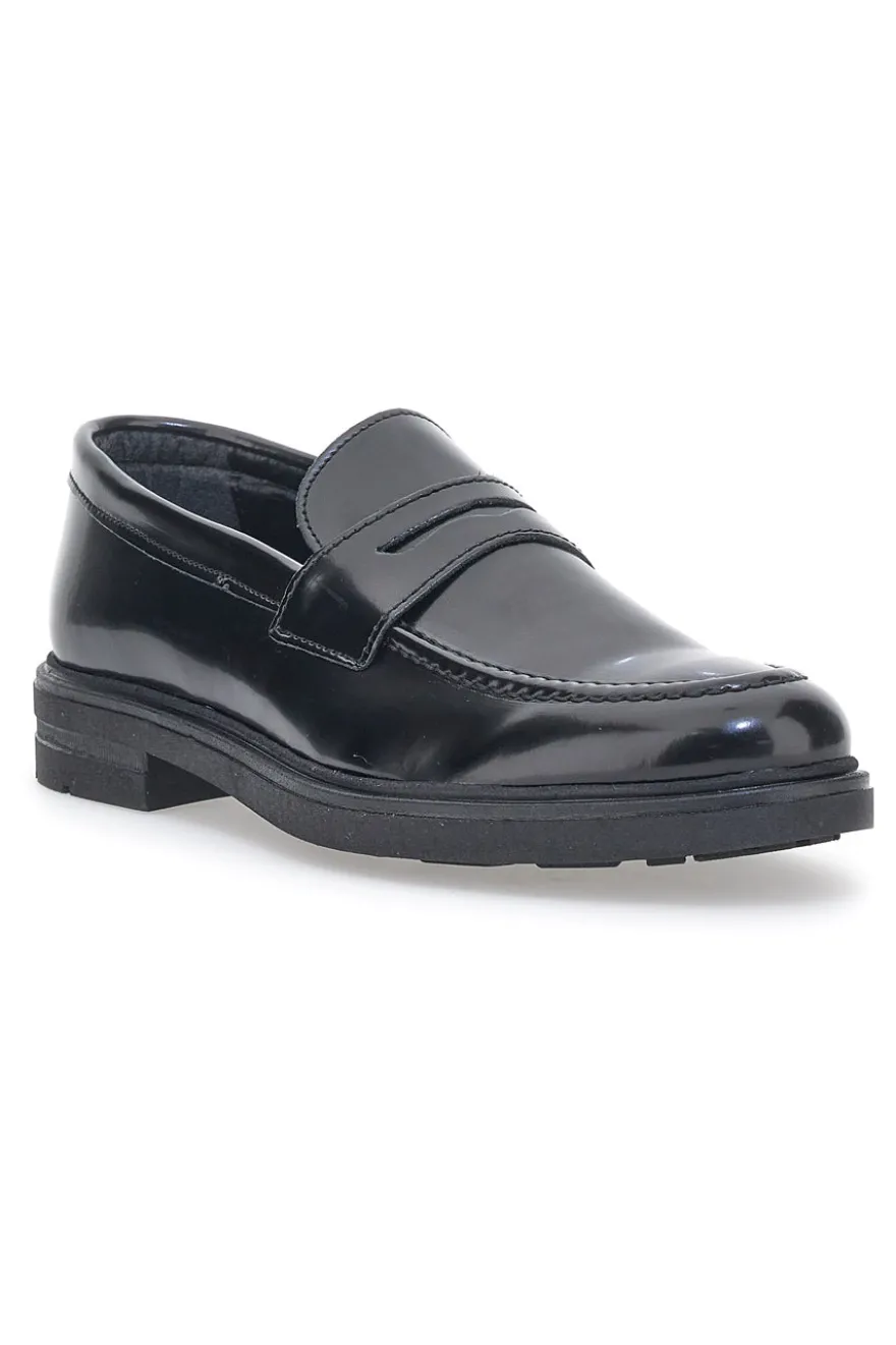 Mocassini Claremorris 204 Nere Vera Pelle