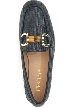 Mocassini con Morsetto Nere First Lady 462