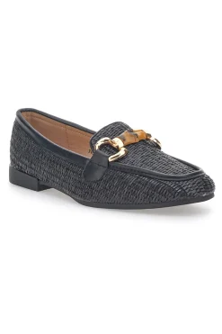 Mocassini con Morsetto Nere First Lady 462