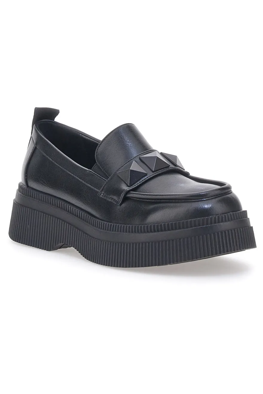 Mocassini Con Platform Sara Lopez 32203 Neri