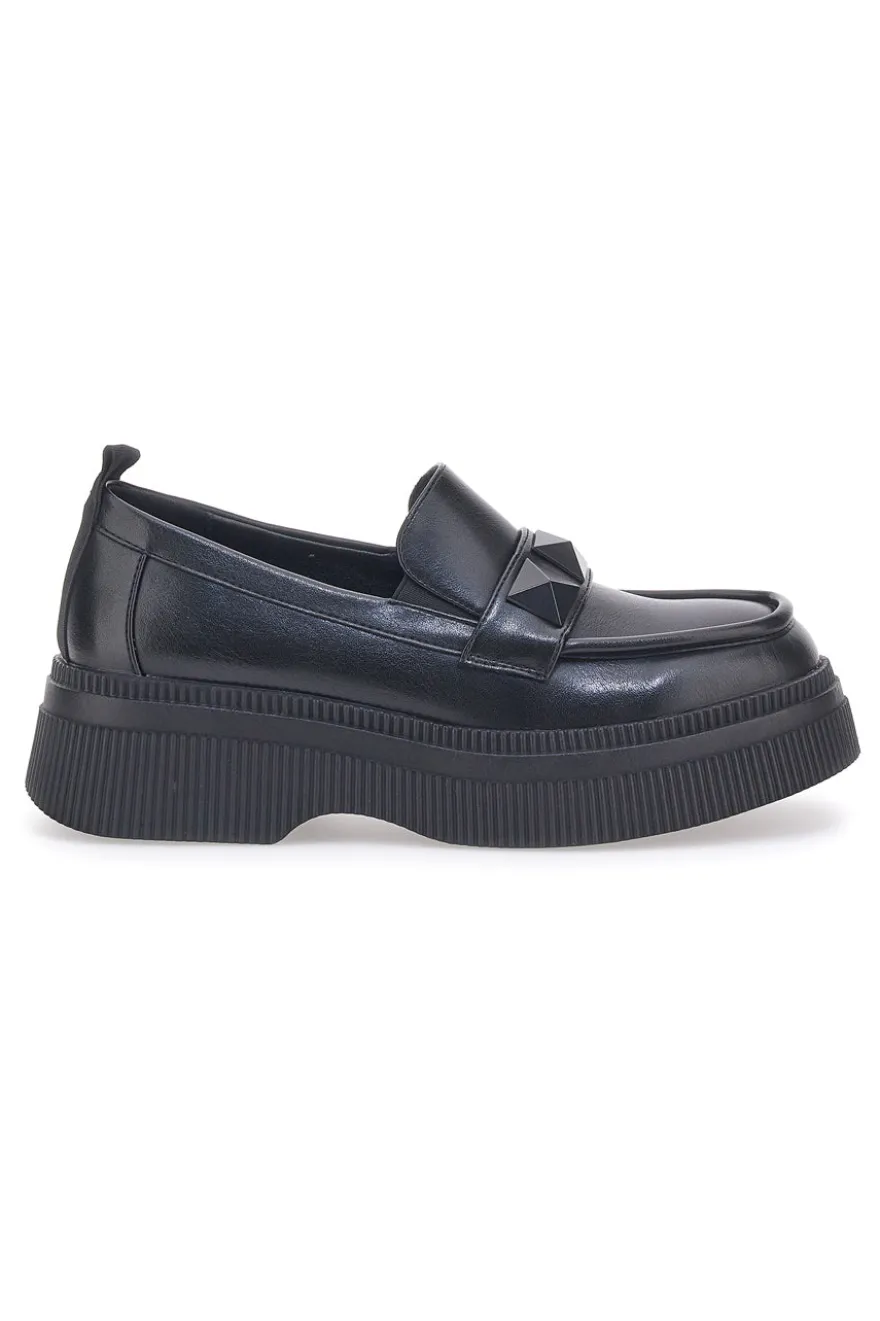 Mocassini Con Platform Sara Lopez 32203 Neri
