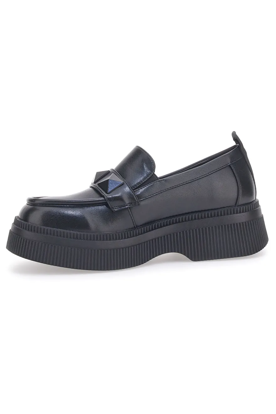 Mocassini Con Platform Sara Lopez 32203 Neri
