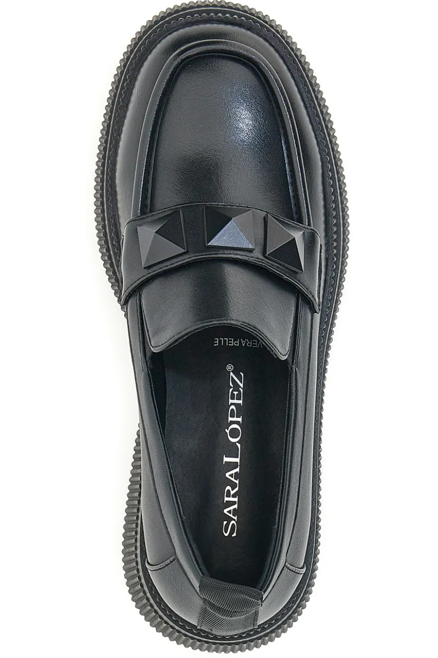 Mocassini Con Platform Sara Lopez 32203 Neri