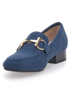 Mocassini con Tacco Blu Energy 1000