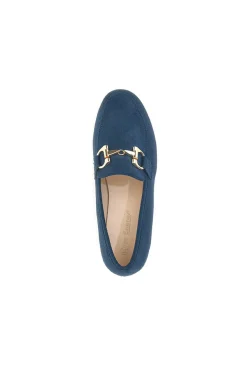 Mocassini con Tacco Blu Energy 1000