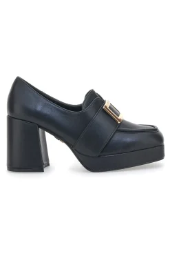 Mocassini con Tacco Laura Biagiotti 8228 Nero