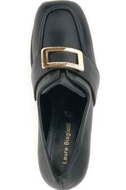 Mocassini con Tacco Laura Biagiotti 8228 Nero