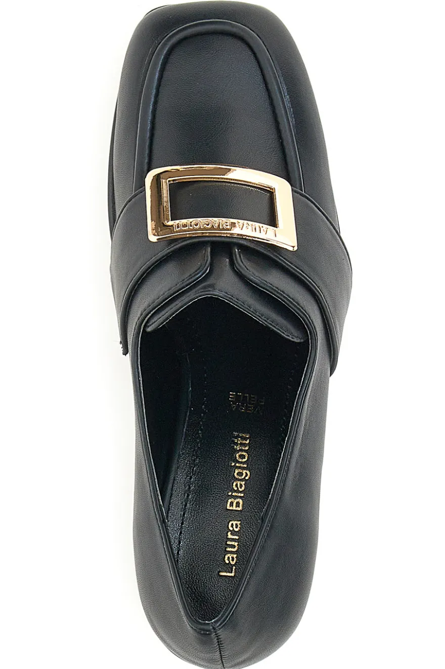 Mocassini con Tacco Laura Biagiotti 8228 Nero