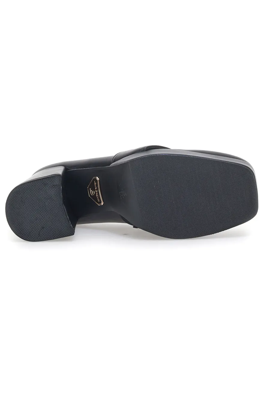 Mocassini con Tacco Laura Biagiotti 8228 Nero