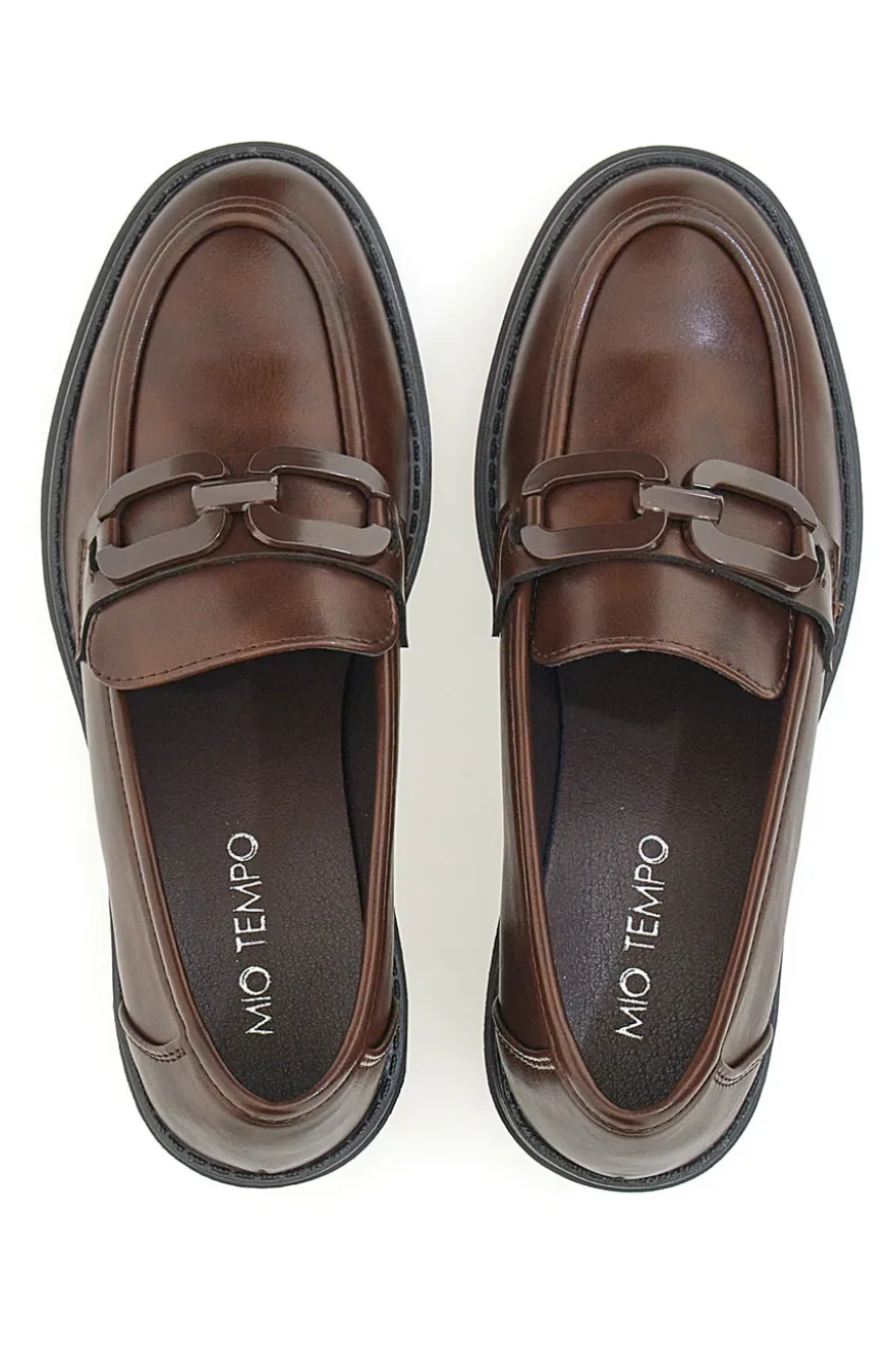 Mocassini Con Tacco Mio Tempo 370 Marroni