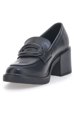 Mocassini con Tacco Nero Energy 192