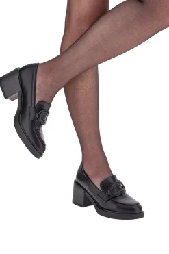Mocassini con Tacco Nero Energy 192